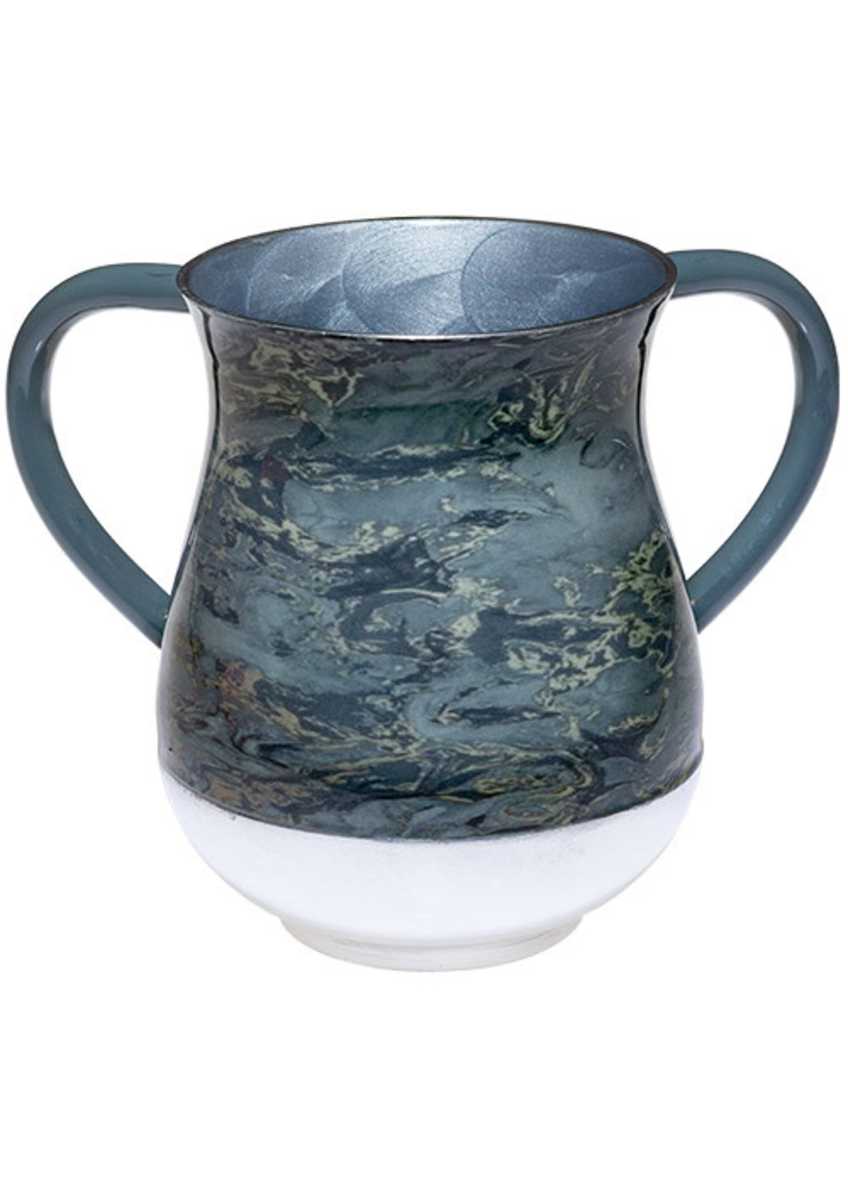 WASHING CUP MARBLE  PRINT BLUES/GOLD