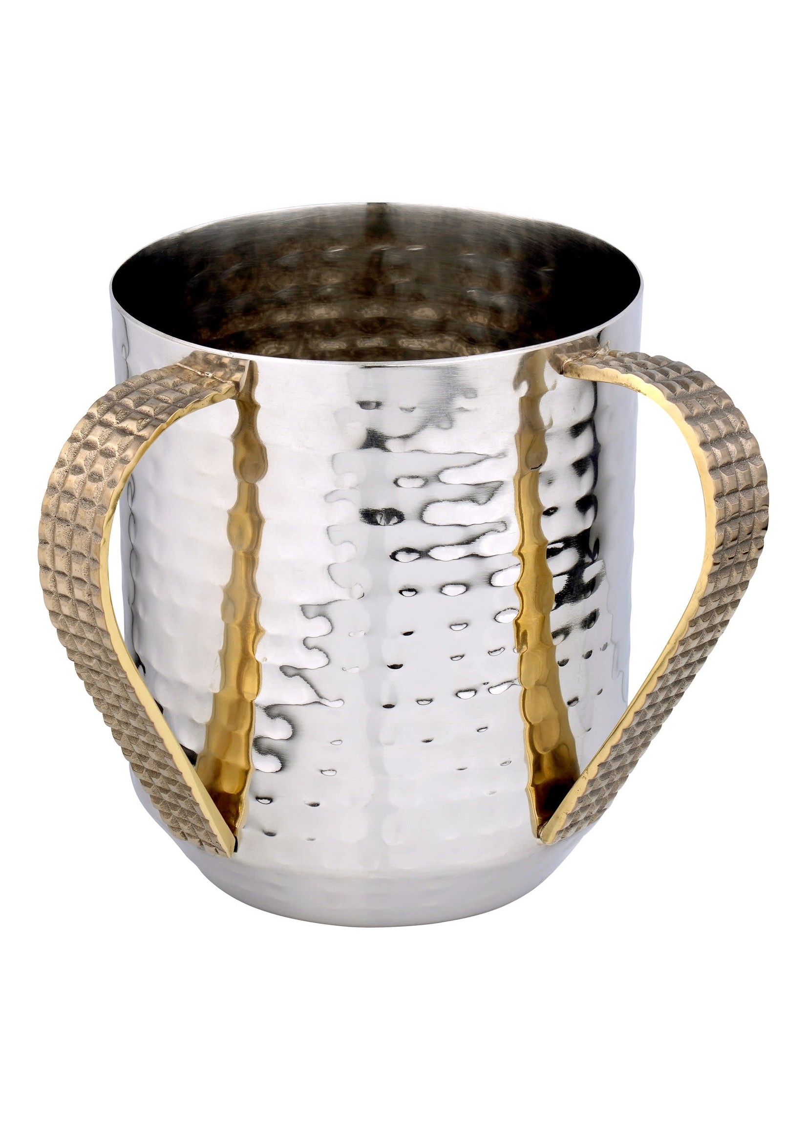 WASHING CUP GOLD MOSAIC HAMMERED STEEL