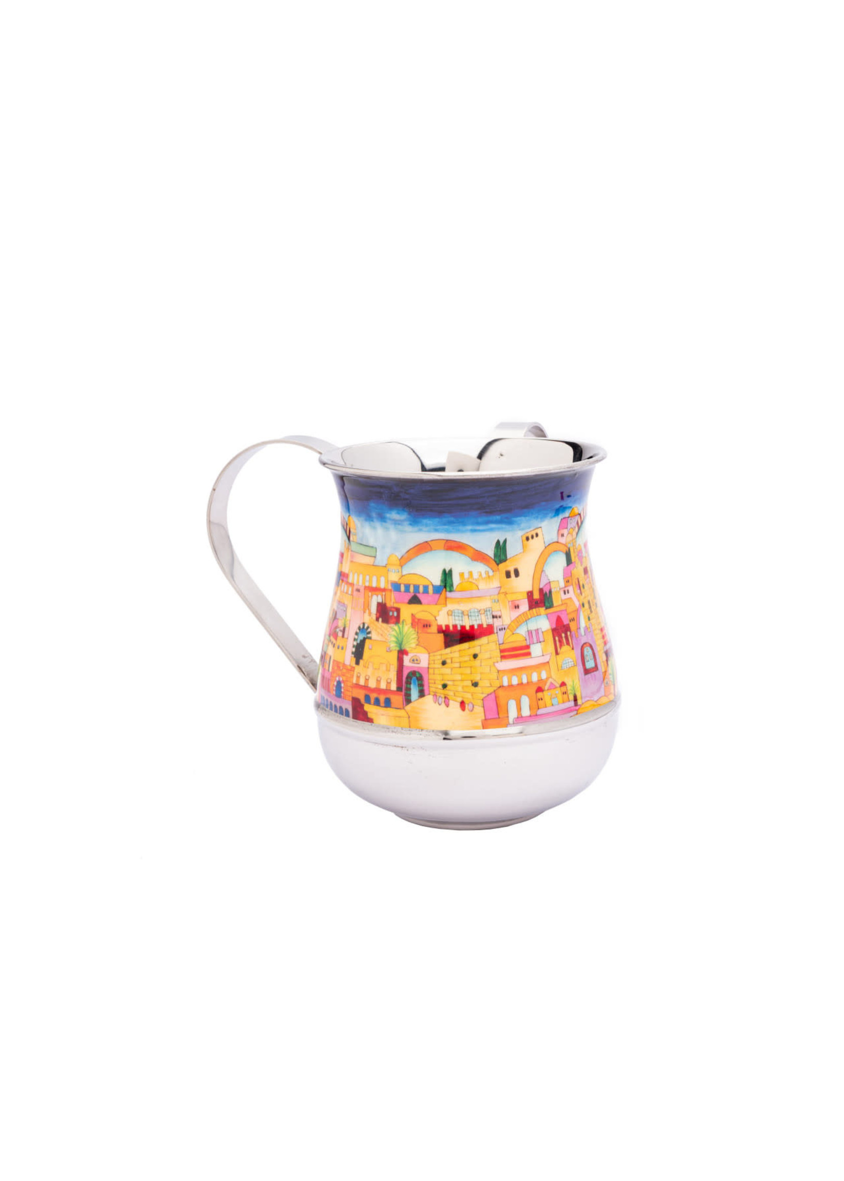 WASHING CUP WITH JERUSALEM PAINTING