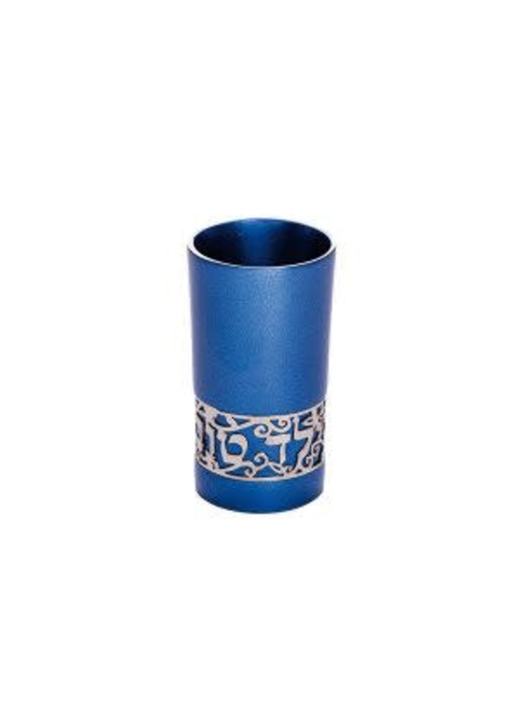 YELED TOV CUP BLUE SILVER LACE