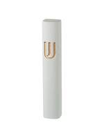 MEZUZAH POLY WHITE GOLD SHIN 12CM