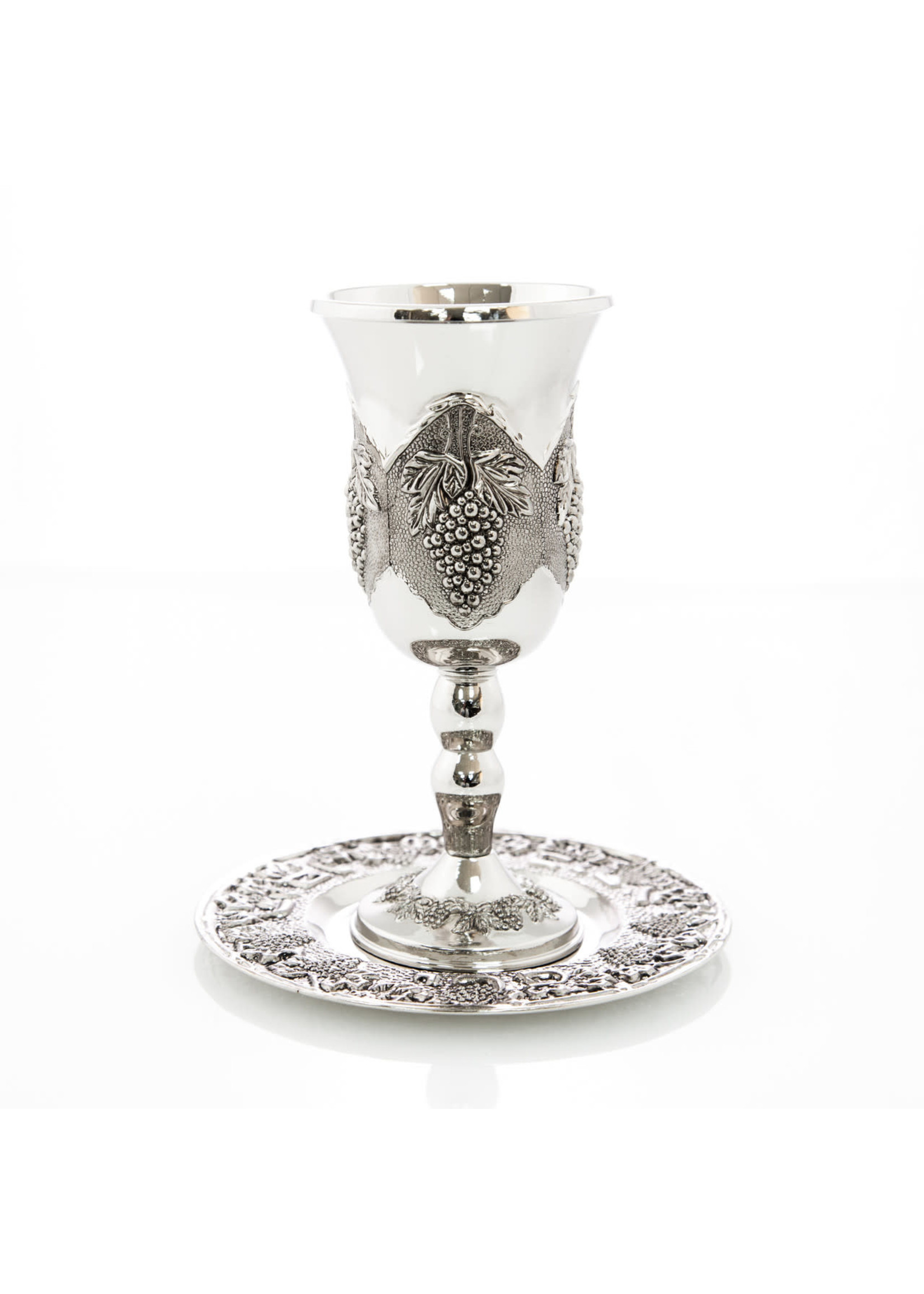 ELIJAH CUP SILVER PLATED - GRAPES  9 INCH