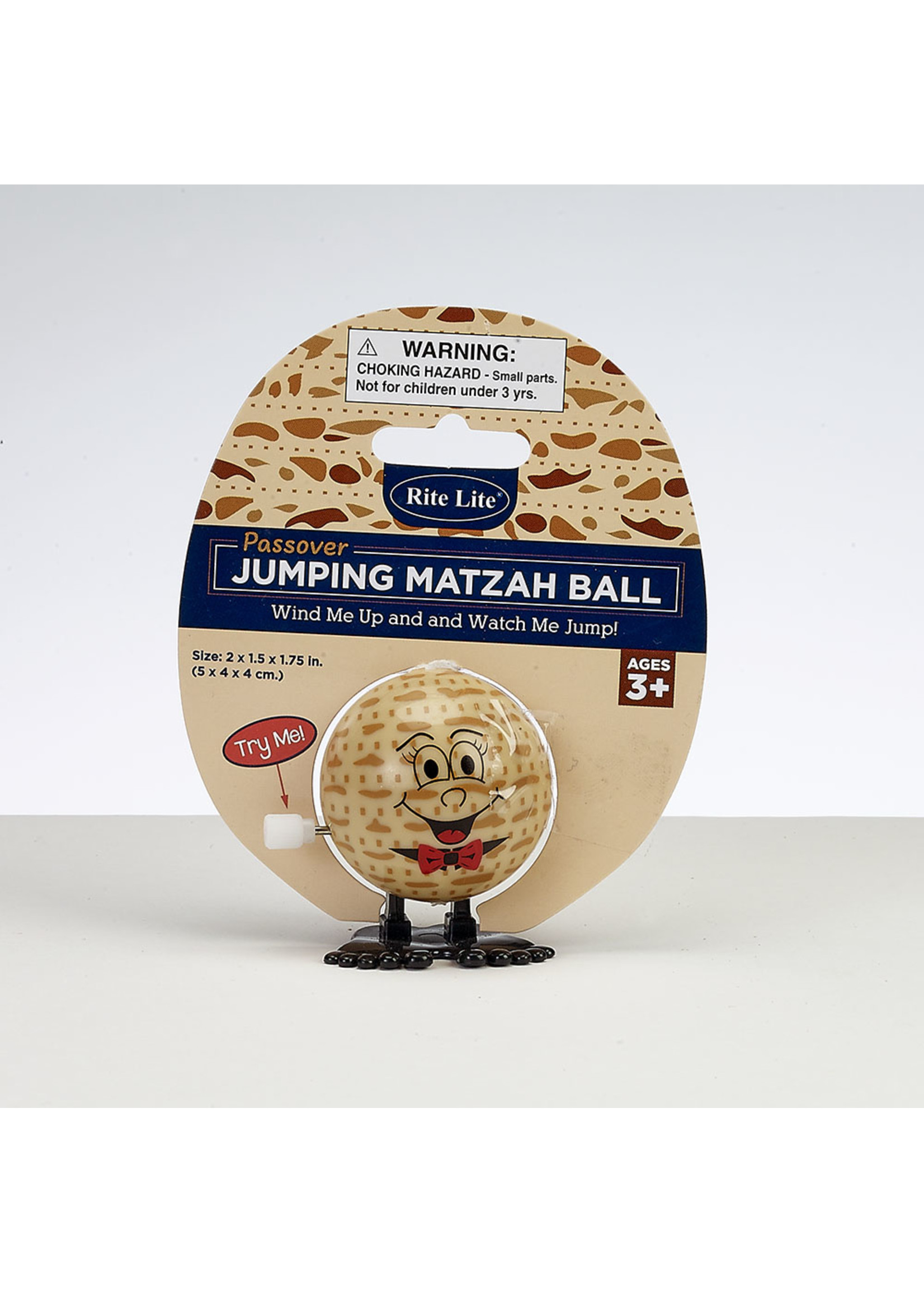 JUMPING MATZAH BALL ON CARD