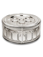 SEDER PLATE 3 TIER ROYAL PALACE DESIGN SILVER PLATED