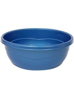 WASH BOWL PLASTIC METALLIC BLUE