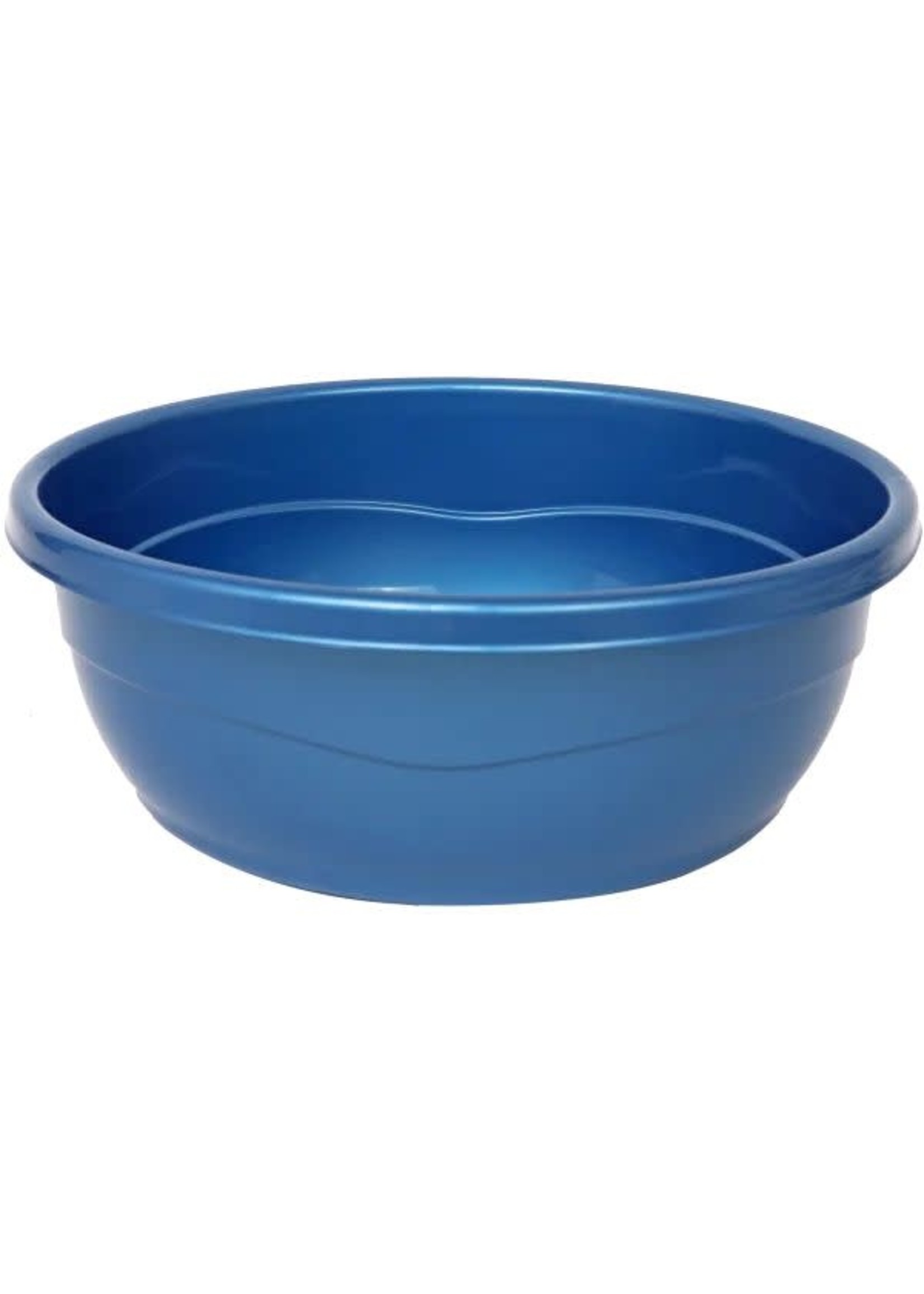 WASH BOWL PLASTIC METALLIC BLUE