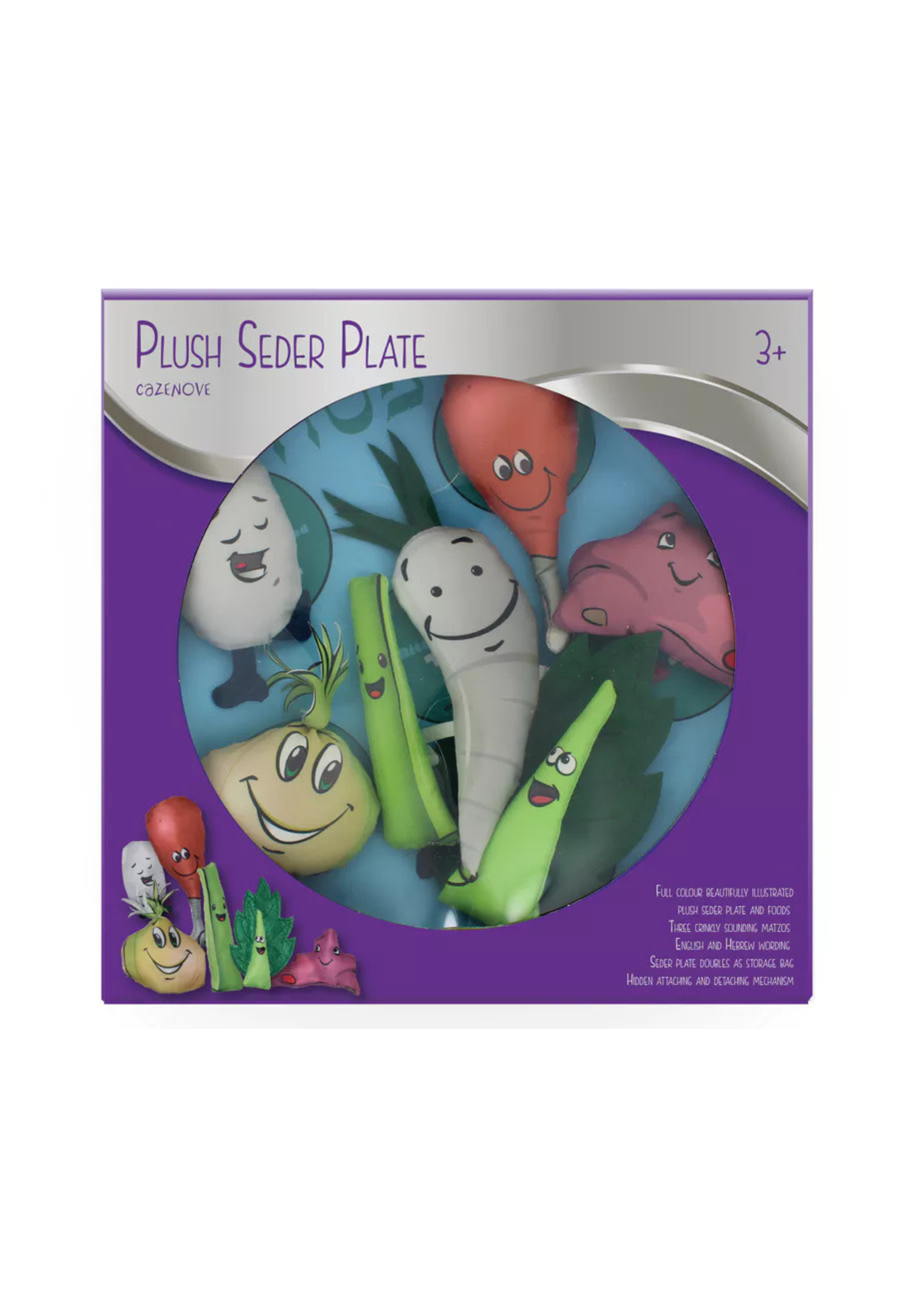 PLUSH SEDER PLATE + MATZAH SET