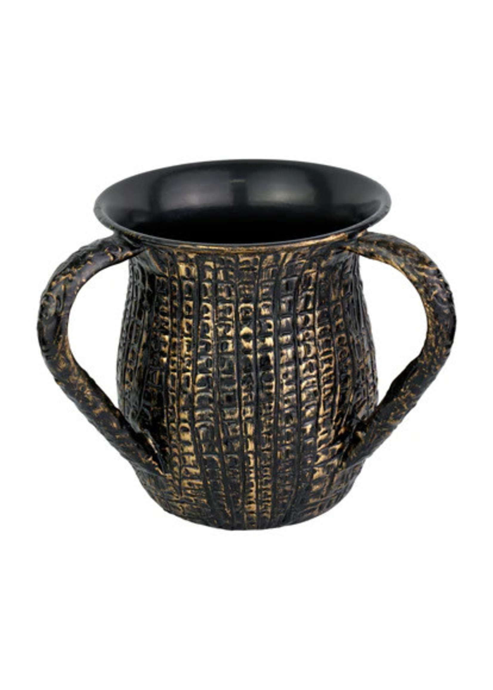 WASHING CUP STAINLESS STEEL BLACK AND GOLD