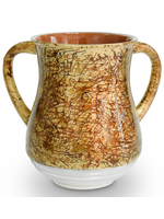 WASH CUP GOLD-BROWN ABSTRACT