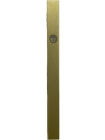 MEZUZAH CLASSIC GOLD CIRCLE SHIN INLAY 10CM