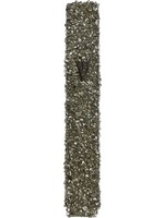 MEZUZAH WITH SILVER STONES IN GLASS 12CM