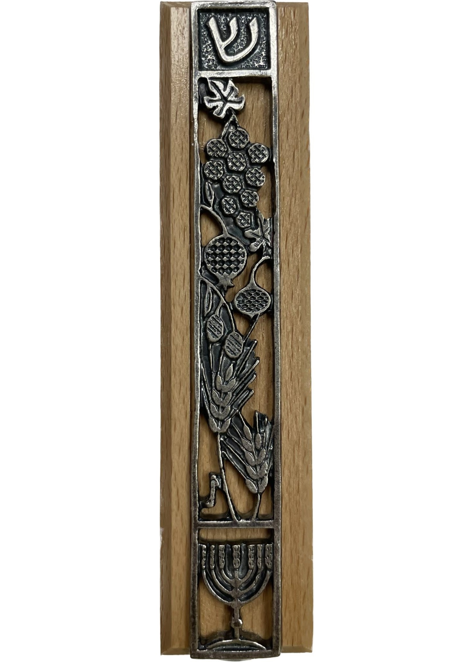 MEZUZAH COVER WOOD WITH METAL