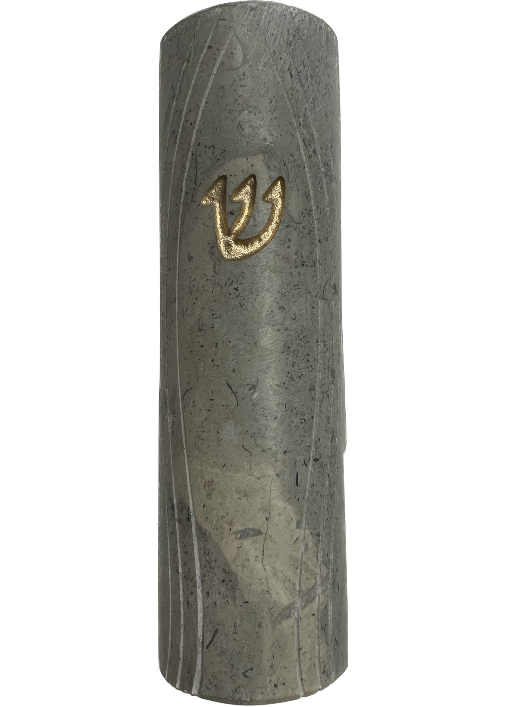 JERUSALEM STONE MEZUZAH ROUND 10CM