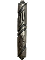 MEZUZAH COVER PEWTER SCROLL 7 CM