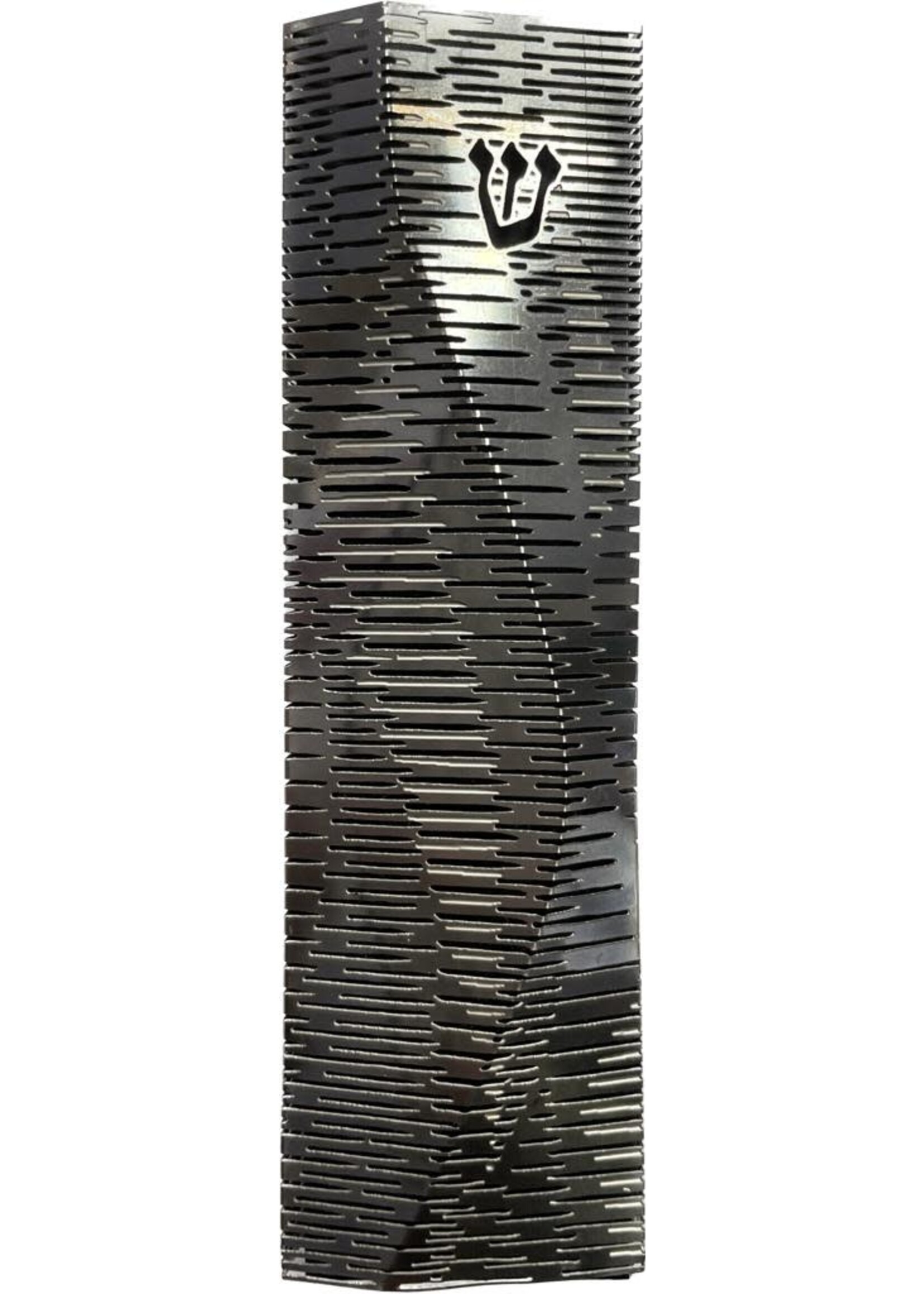 MEZUZAH 3D STREAM LINES BLACK 10CM- LAZERCUT STEEL
