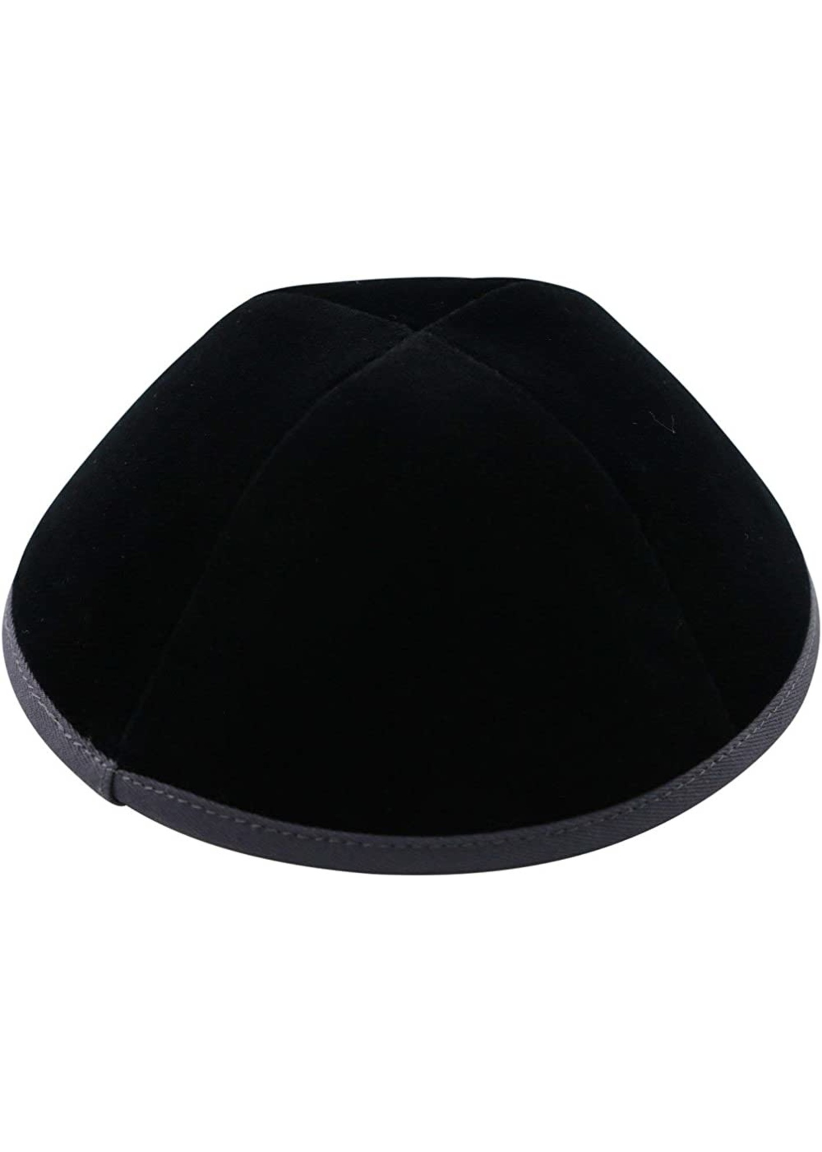 KIPPAH BLACK VELVET WITH RIM