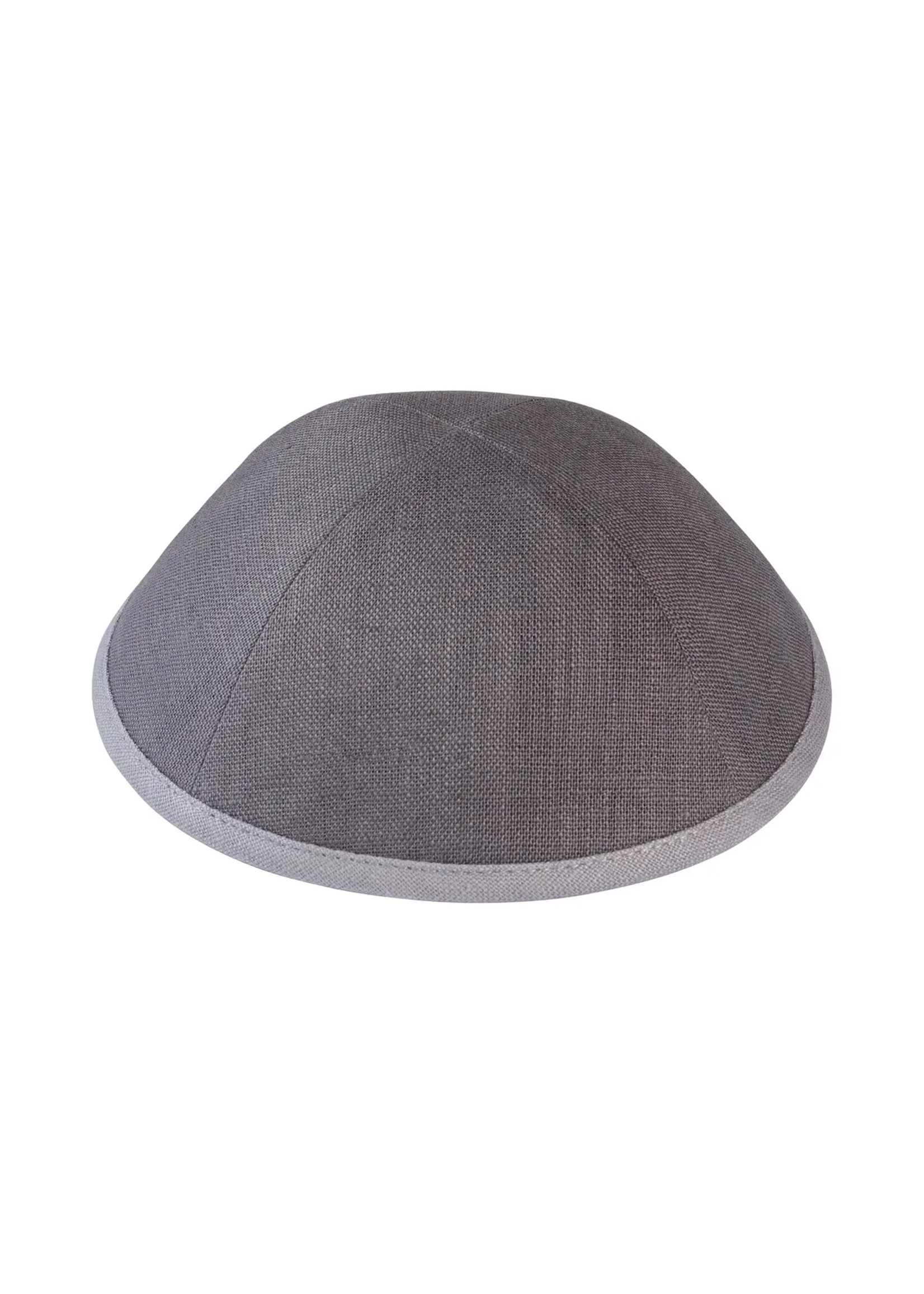 KIPPAH LINEN GREY &  LIGHT GREY RIM