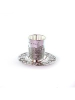 KIDDUSH CUP SIIVLER PLATED WITH SAUCER