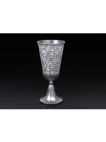 KIDDUSH CUP  LASER CUT WHITE  BLESSING