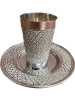 KIDDUSH CUP SILVER DIPPED NO STEM