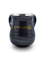 WASHING CUP BLACK WITH GOLD  BLESSING-STAINLESS