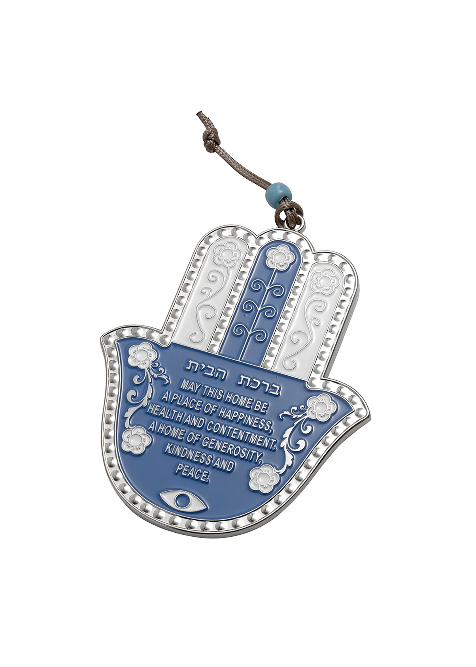 HAMSA HOME BLESSING BLUE AND WHITE- ENGLISH