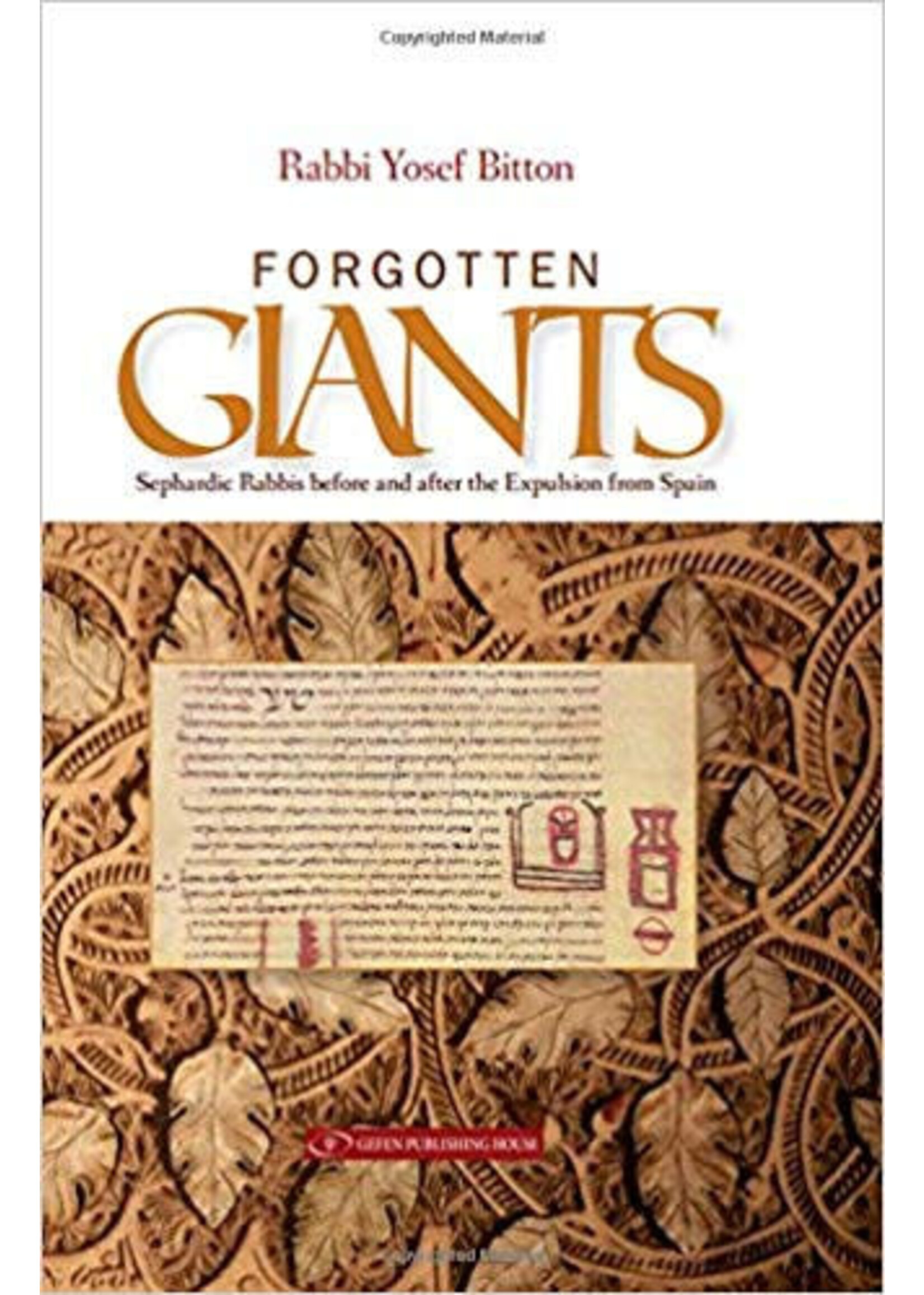 FORGOTTEN GIANTS  RABBIS OF SPAIN HARDCOVER