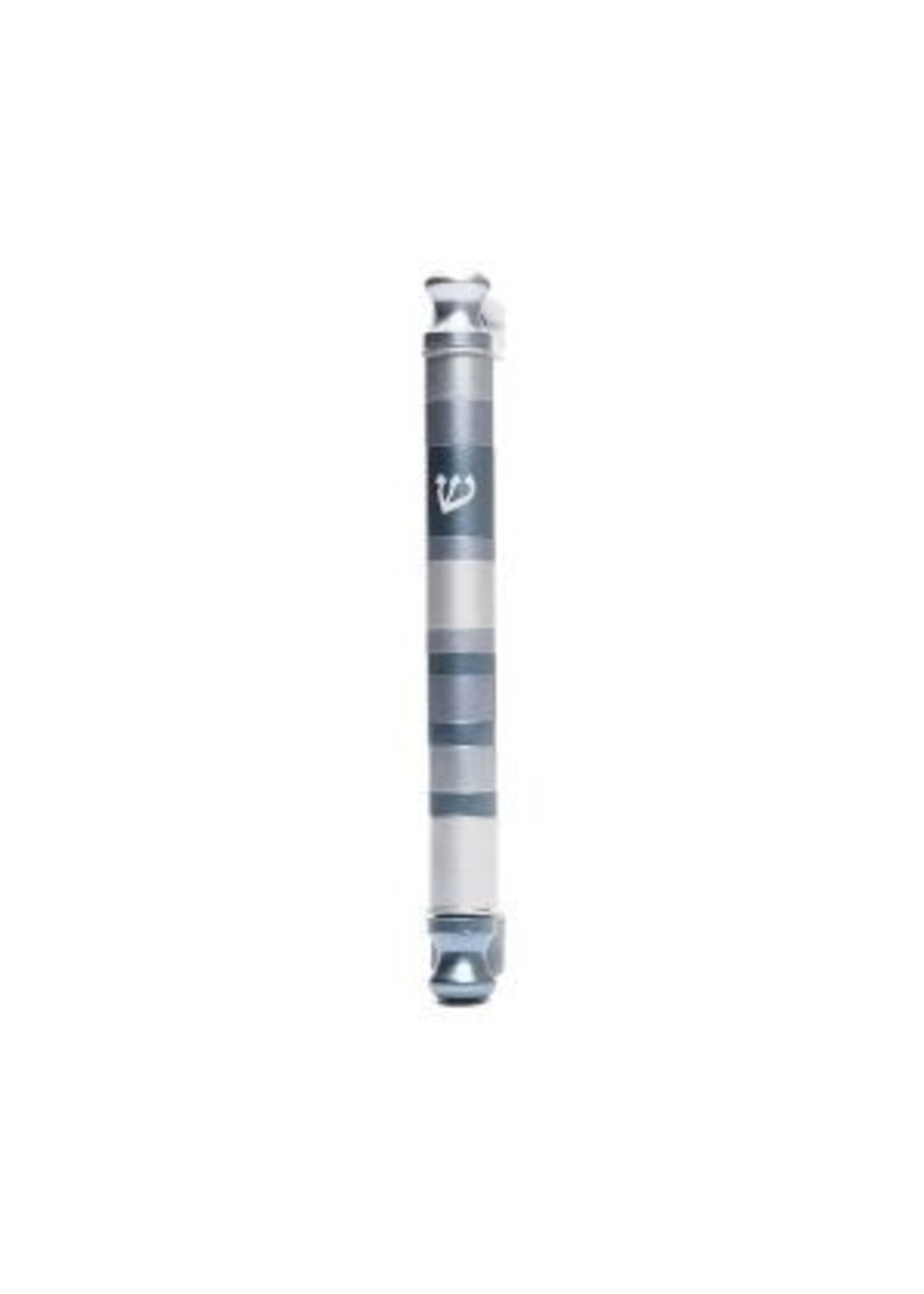 MEZUZAH ALUMINUM GRAY STRIPES CYLINDER