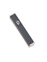 MEZUZAH DARK GREY GLITTER ALUMINUM NICKEL SHIN 15CM