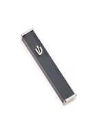 MEZUZAH DARK GREY GLITTER & NICKEL SHIN 15 CM