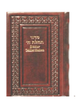 SIDDUR ANTIQUE LEATHER HEB/ENG - LARGE - LT BROWN