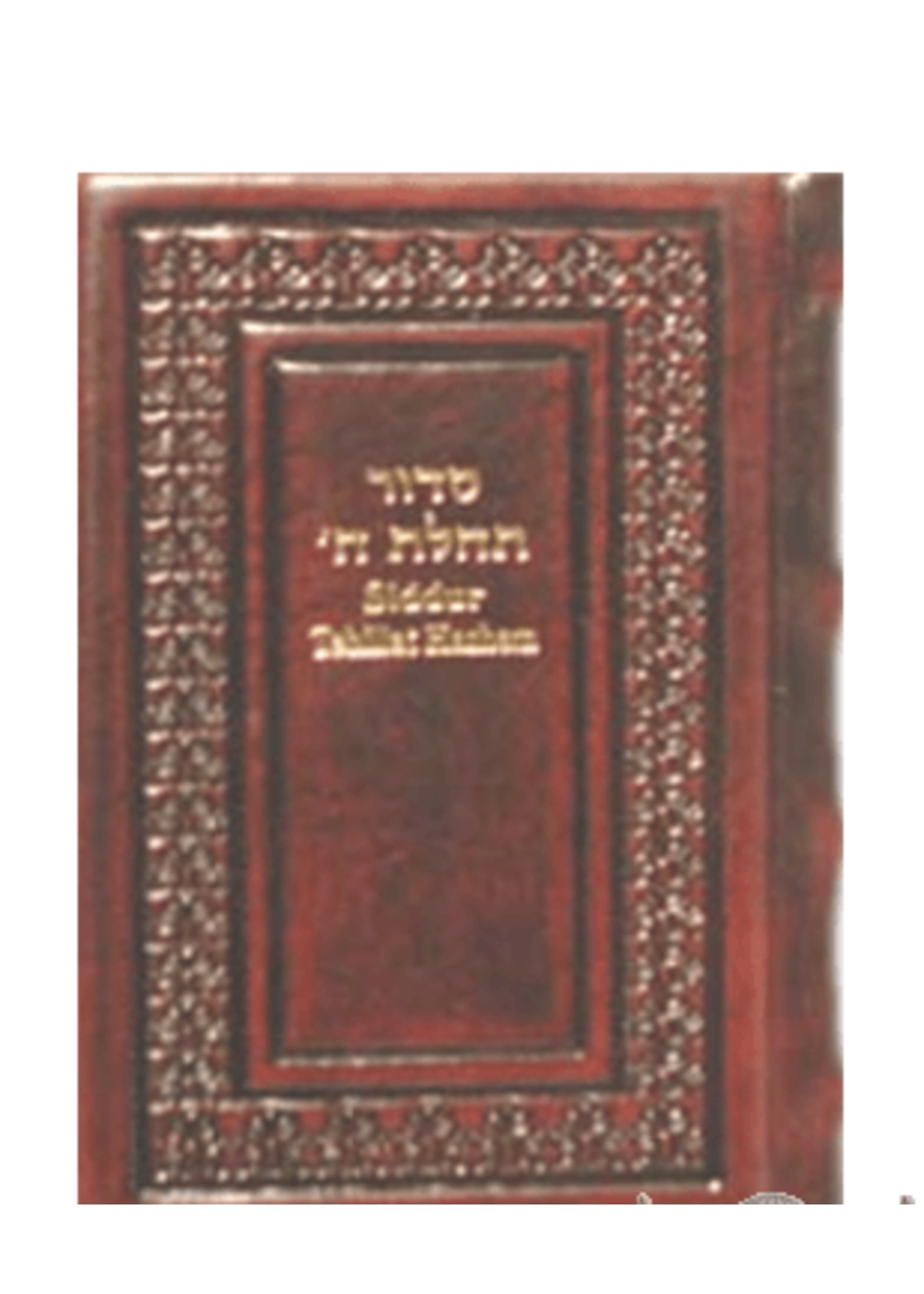 SIDDUR ANTIQUE LEATHER HEB/ENG - LARGE - LT BROWN