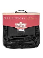 TEFILLIN TOTE FAUX LEATHER CLEAR FRONT