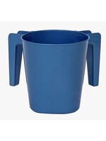 WASHING CUP PLASTIC METALIC BLUE