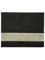 CHALLAH COVER FAUX LEATHER BLACK AND GREY