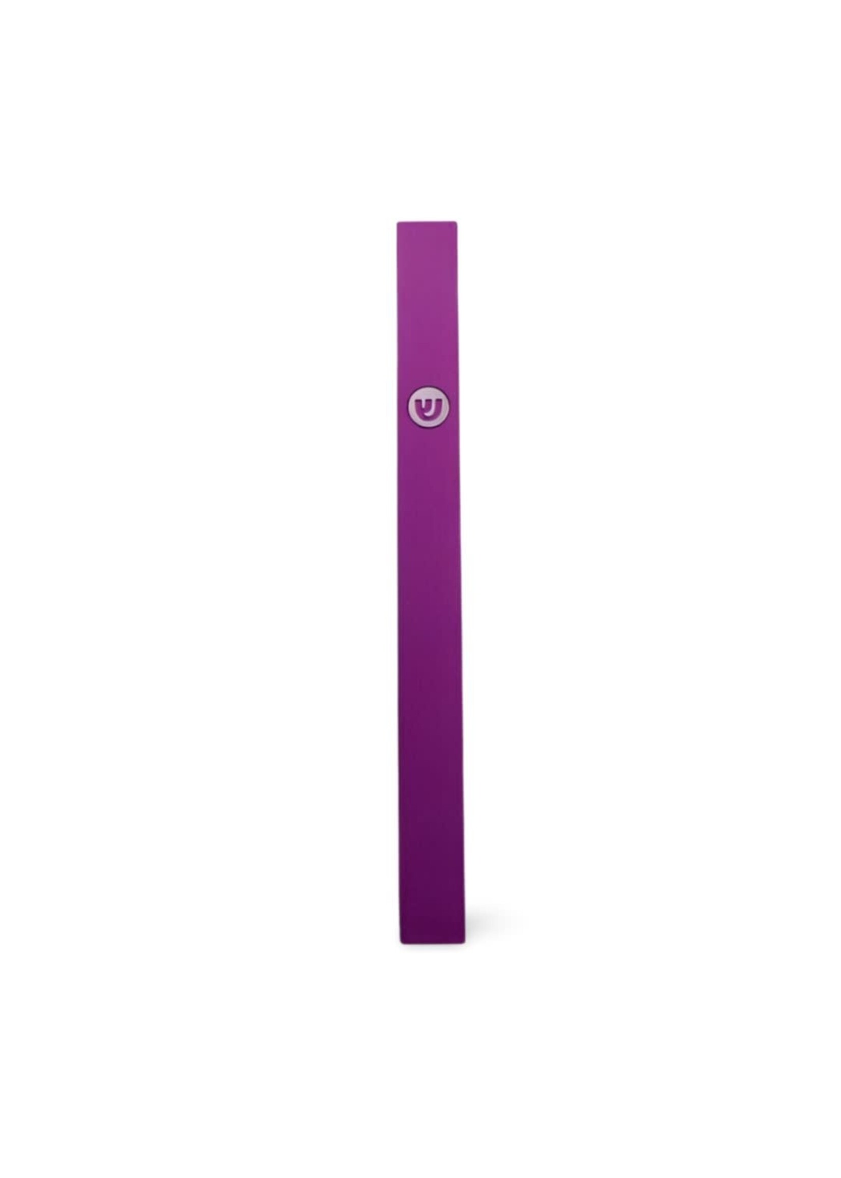 MEZUZAH CLASSIC PURPLE CIRCLE SHIN INLAY 10CM