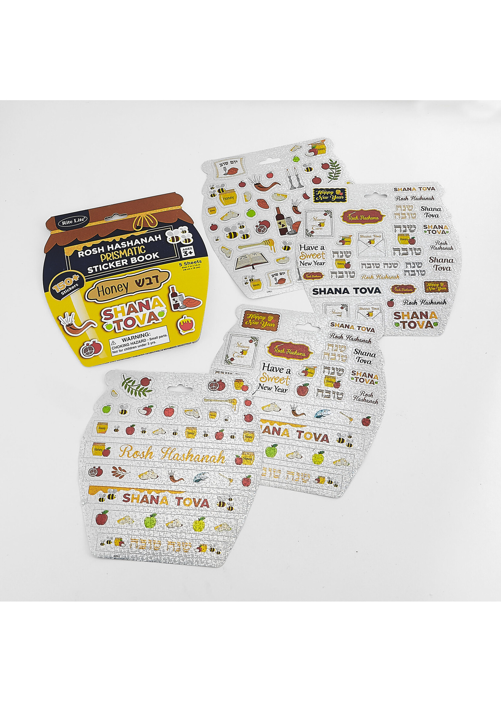 ROSH HASHANAH PRISMATIC  STICKERS 150+