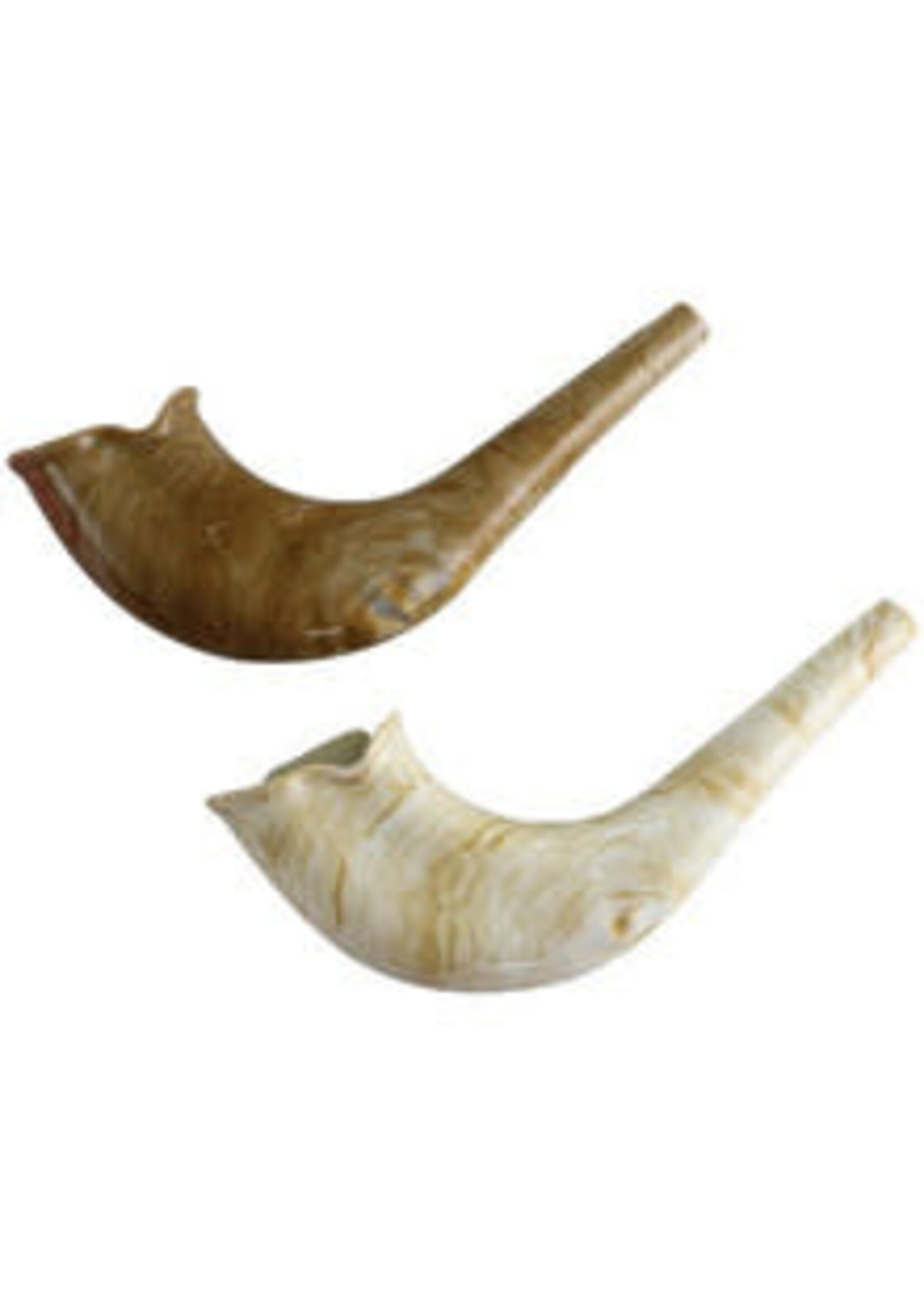SHOFAR PLASTIC NATURAL MARBLE COLOR