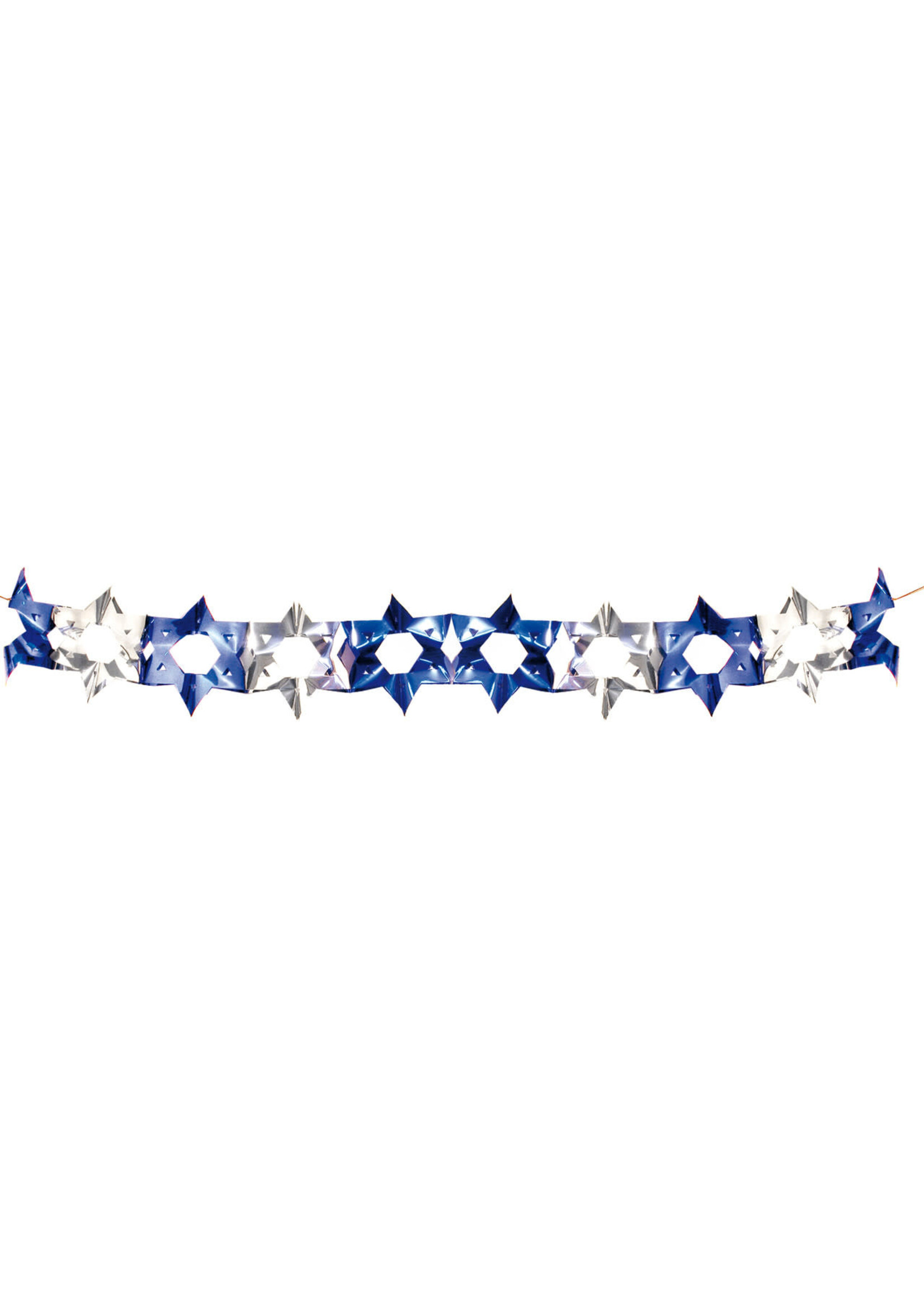 20 SECTION BLUE & SILVER GARLAND 8"