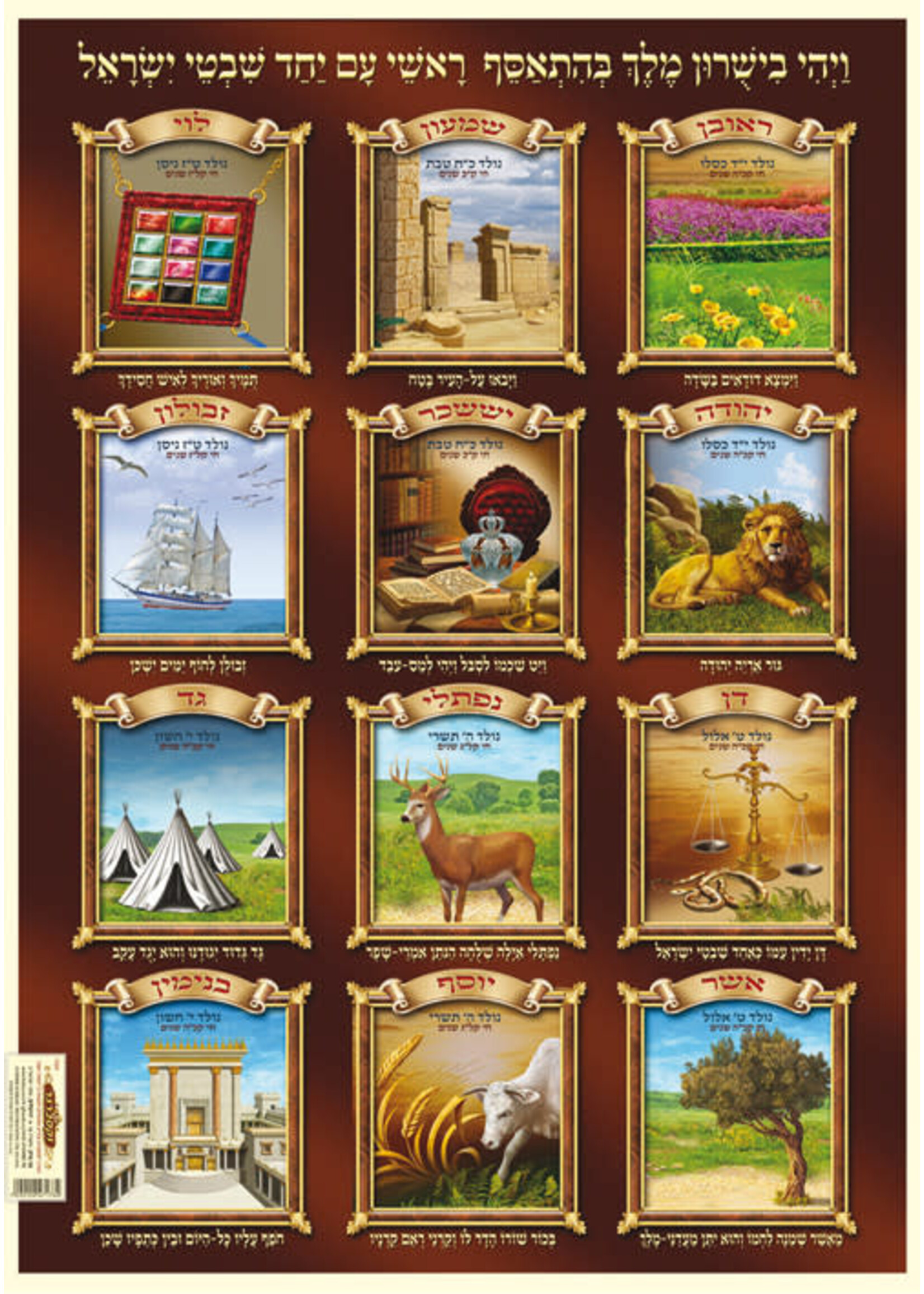 SUKKAH POSTER 12 SHEVATIM