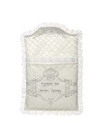BRIS PILLOW SATIN WITH  SILVER EMBRIODERY