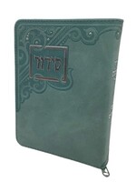 SIDDUR MINT GREEN ZIPPERED HEBREW TEHILLAT HASHEM
