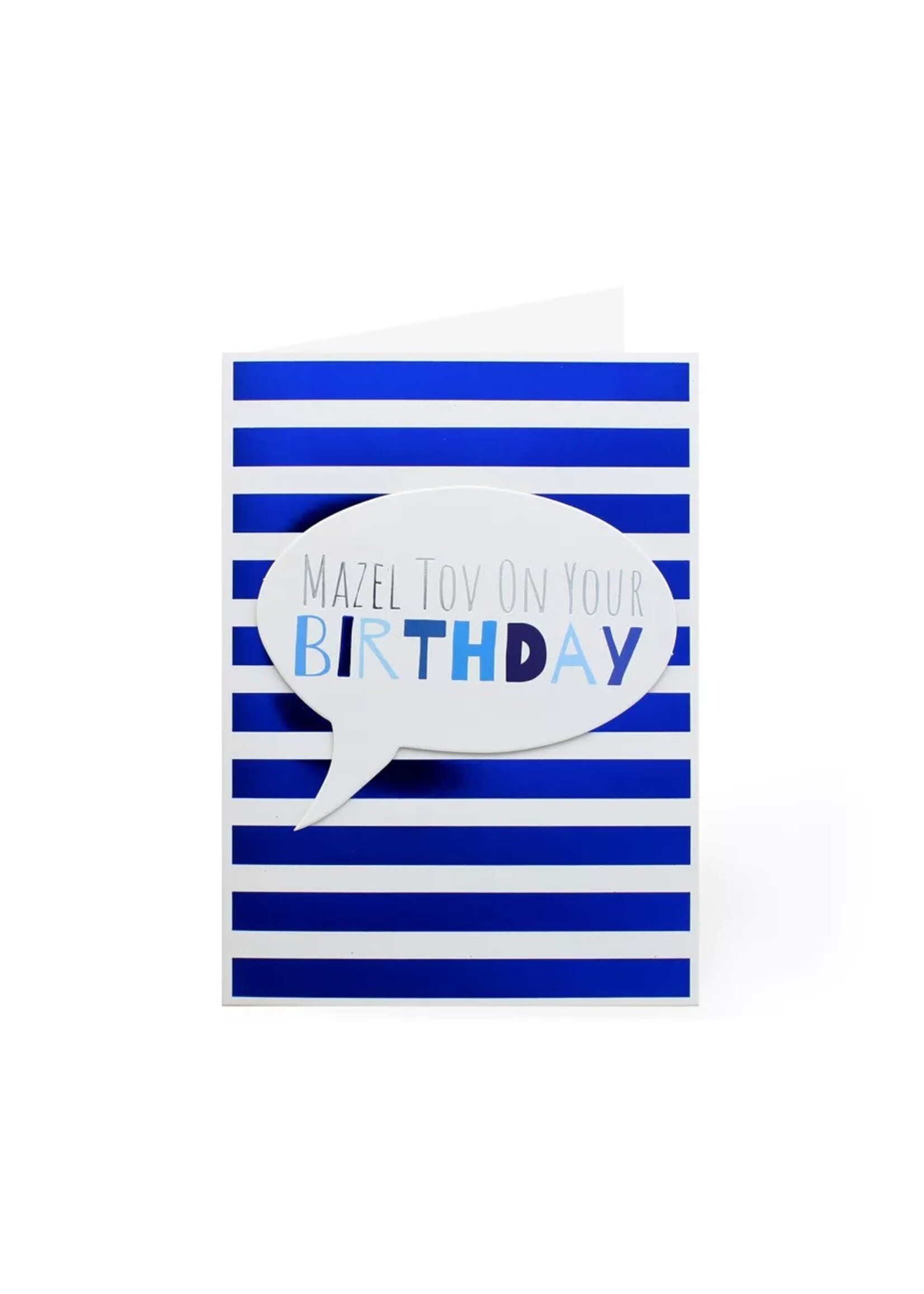 BIRTHDAY CARD BLUE STRIPES