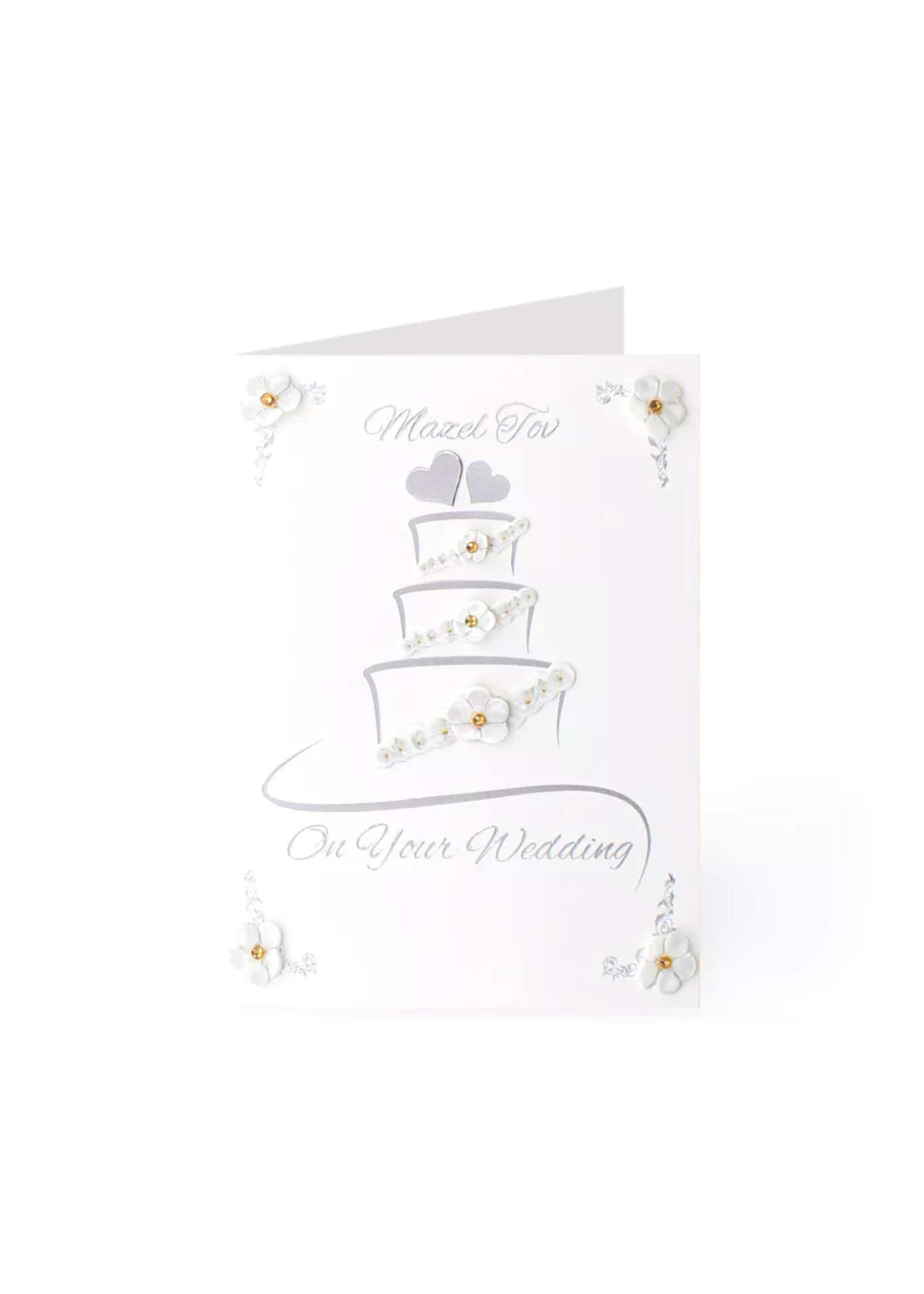 WEDDING CARD FLORAL WEDDING CAKE