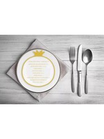 ROSH HASHANAH SIMANIM CARD- GOLD