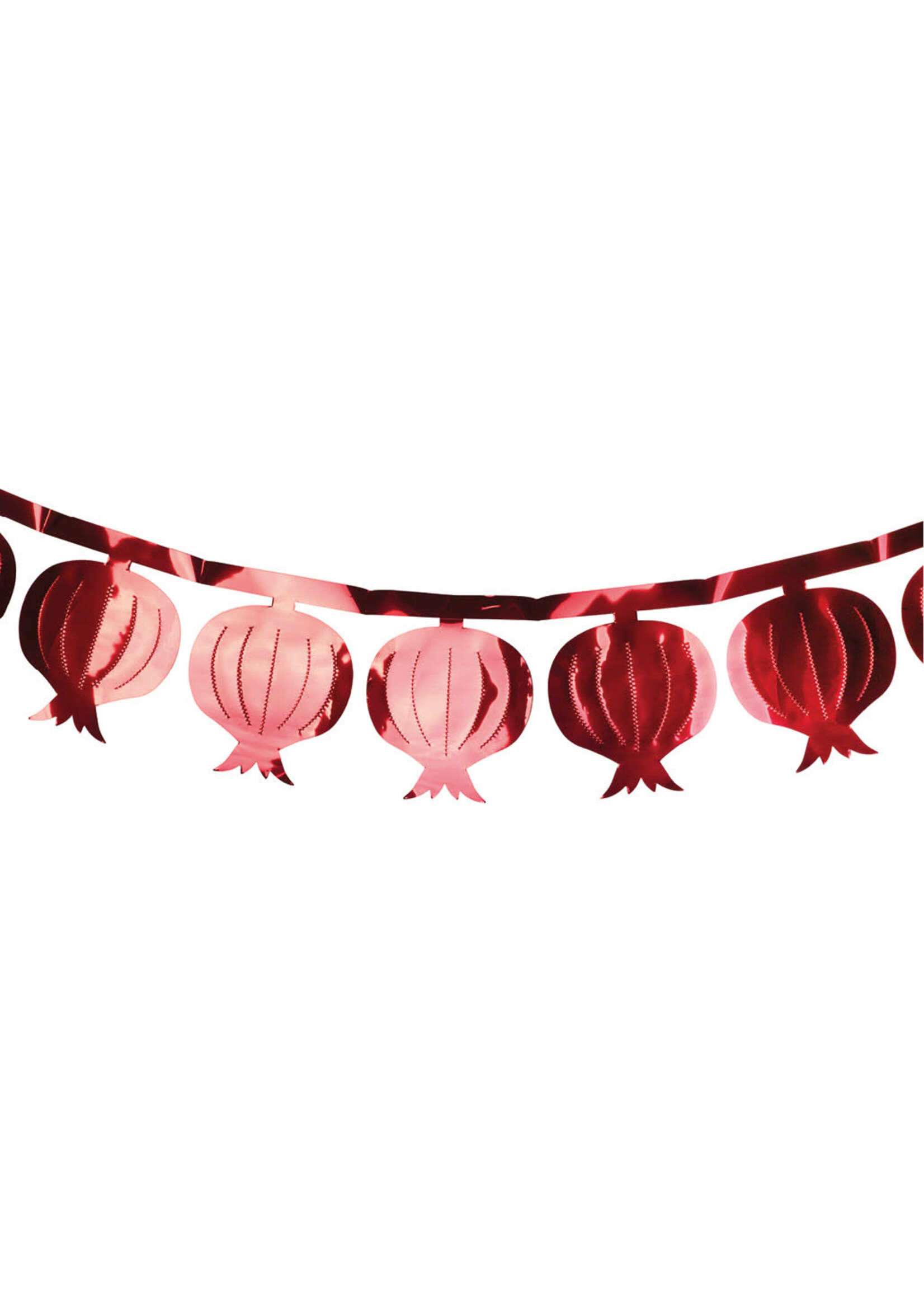 RED POMEGRANATE GARLAND 7 FT LONG