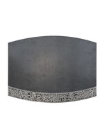 CHALLAH BOARD PORCELAIN WITH LASER CUT JERUSALEM - GREY