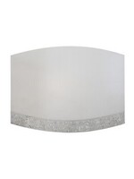 CHALLAH BOARD WHITE CERAMIC & LASER CUT JERUSALEM PLATE