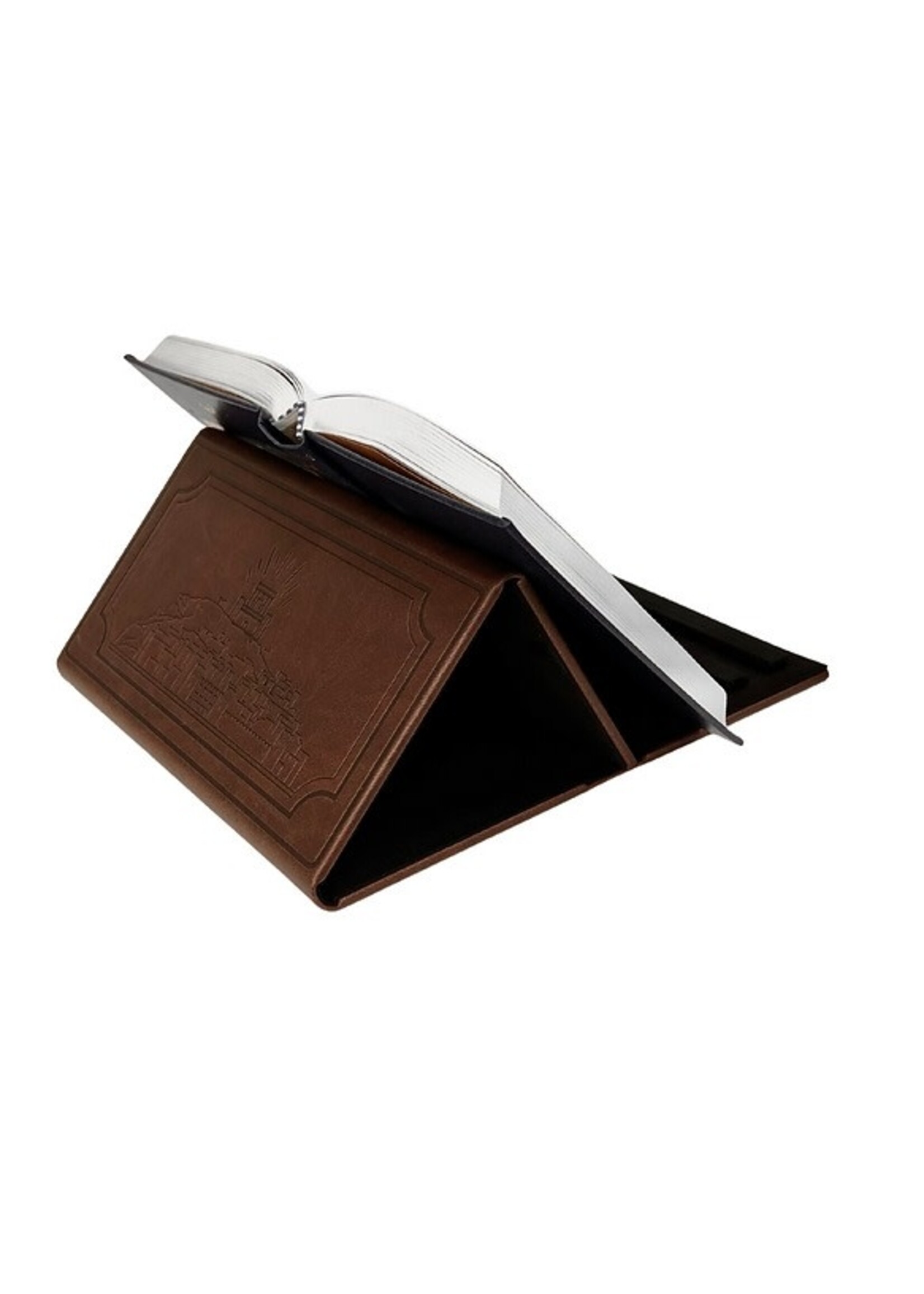 SHTENDER COMPACT FAUX LEATHER- BROWN