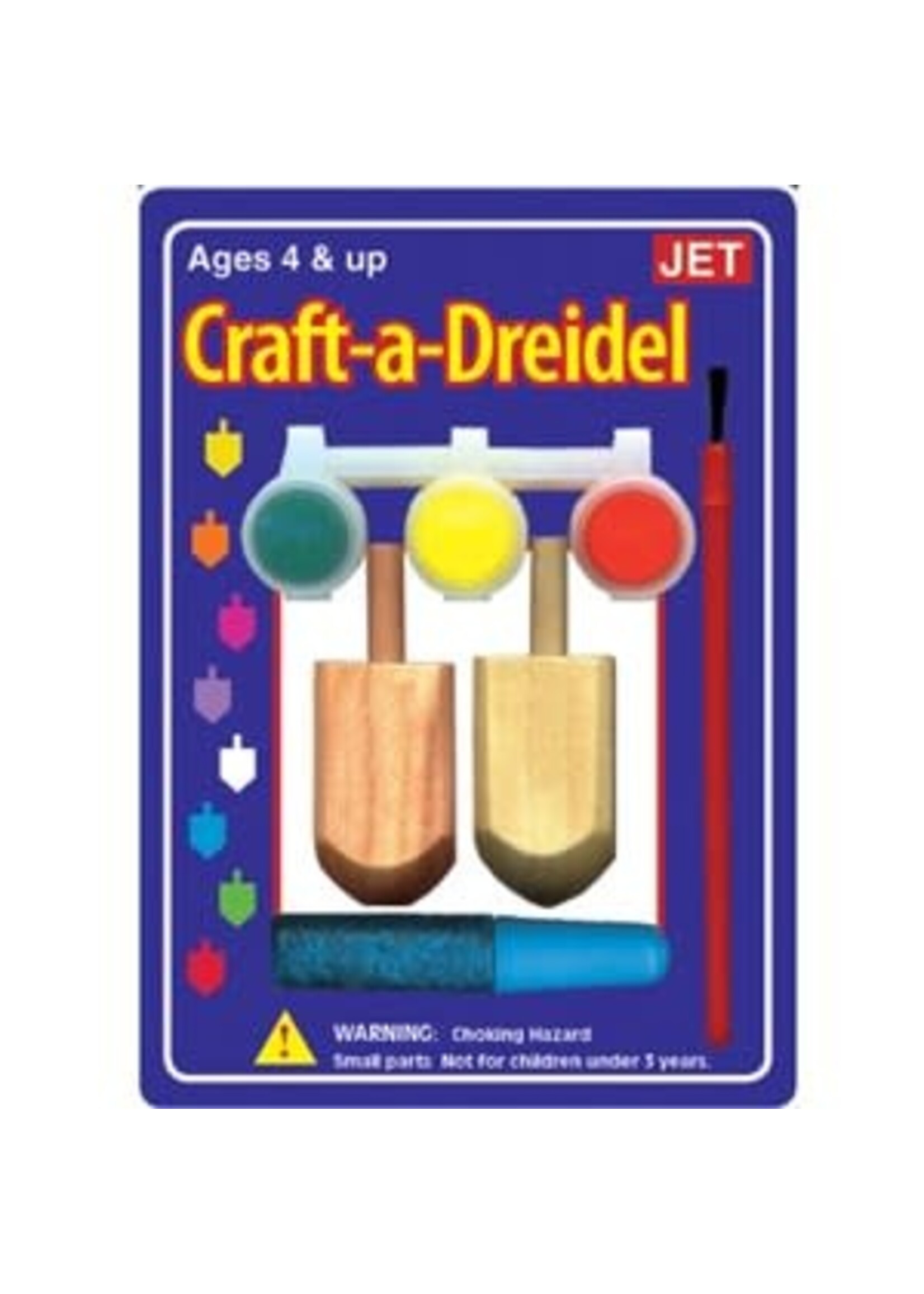 CRAFT-A-DREIDEL - WOODEN DREIDELS (2) WITH PAINT